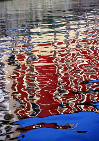 Reflections in River Nervon, Bilbao, North Spain